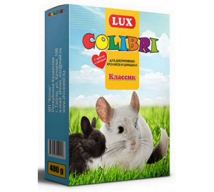 Корм LUX COLIBRI для кроликов и шиншилл основной рацион, 400 гр, шт