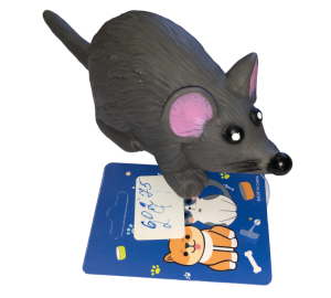 ИГРУШКА для собак "КРЫСА"  15см. винил.