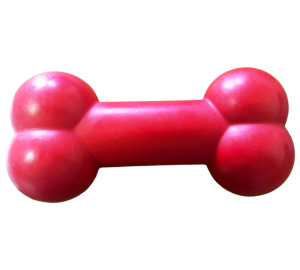 Гантель косточка резиновая Extra Strong  21 cм. (красный)