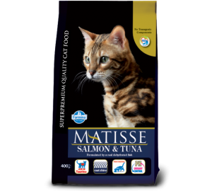 Matisse SALMON & TUNA - Лосось и тунец. Полнорационный сухой корм для взрослых кошек. 400гр.