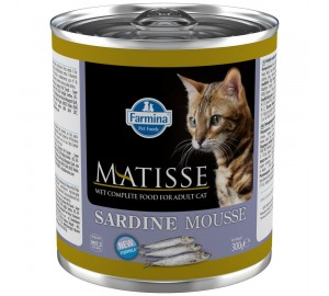 SARDINE MOUSSE - МУСС  для кошек с САРДИНАМИ 300г.
