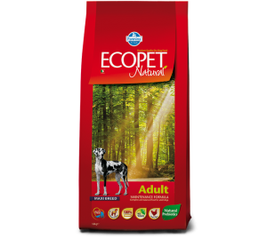 Ecopet Natural ADULT MAXI - Полнорационный сухой корм для взрослых собак крупных пород. 12кг.