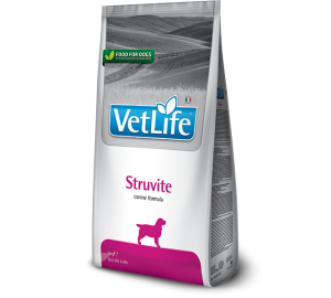 STRUVITE CANINE - полнорационный диетический корм для собак для растворения струвитных камней. 2кг.