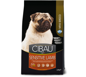 SENSITIVE LAMB MINI - Полнорационный сухой для взрослых собак с чувствительным пищеварением и аллергией.