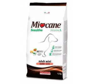 Miocane Adult Mini Sensitive сухой корм для взрослых собак мелких пород с лососем - 1,5 кг 