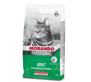 "Morando Professional" Gatto ( 2 и 15 кг.) для взрослых  МИКС с овощами.