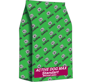 ACTIVE DOG MAX STANDART - МЯСНОЙ МИКС И РИС. Сухой корм для взрослых активных собак крупных и гигантских пород. (20кг.)
