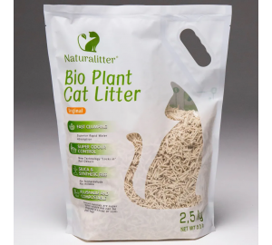 Тофу наполнитель для лотка без запаха NATURAL LITTER 6л - 2.5 кг