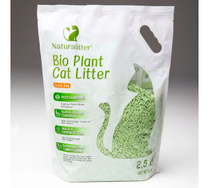 Тофу наполнитель для лотка  NATURAL LITTER ЗЕЛЁНЫЙ ЧАЙ биоразлагаемый 6л.(2,5кг)*6шт.
