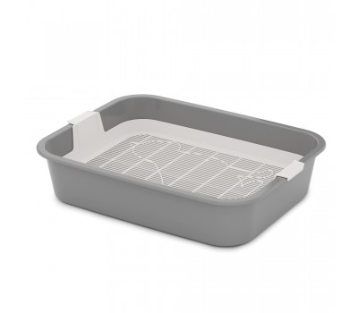 Туалет для кошек "МУРКА" серый 33*26*8см. Туалет для кошек "МУРКА" серый 33*26*8см.