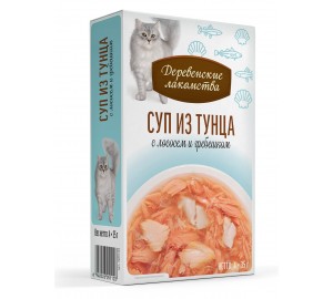 СУП "ТУНЕЦ+ЛОСОСЬ+ГРЕБЕШОК" 35г*4шт.