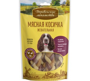 Мясная косичка жевательная