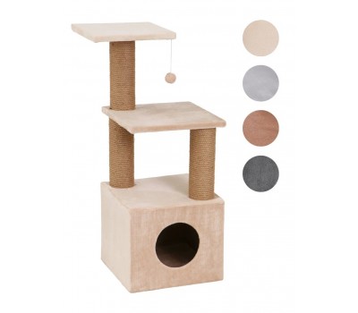 Комплекс PerseiLine  КД-48  КУБ-4  дом, 4 лежанки, столбик джут 