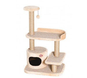 Домик для кошек "КИСА" две полки, лежанка, игрушка (050) 77*56*122см.