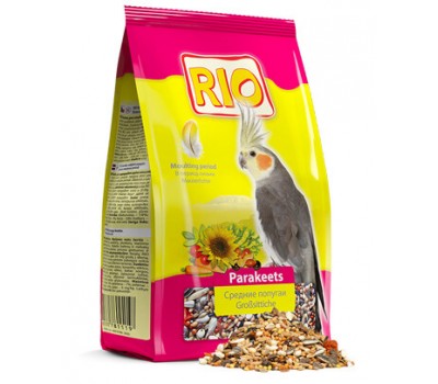 RIO. Корм для средних попугаев в период линьки